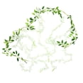 thumbnail image 2 of Artificial Wisteria Hanging Flower Vine for Home Garden Decor,Cascading Faux Wisteria for Wedding Arch Wall Display,Hanging Flower Vine,White,90.5", 2 of 9