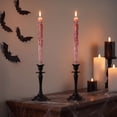thumbnail image 2 of Bleeding Skeleton Taper Candles, 10", 2 Pieces, Halloween by Way To Celebrate, 2 of 5