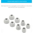 thumbnail image 4 of Replacement Silicone Eartips Earbuds Eargels Compatible with Beats by dr dre Powerbeats 3 Wireless Stereo Earphones (Grey), 4 of 7