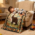 thumbnail image 1 of CaiYueKe Small Size Flannel Blanket, 39x27.6 Inch Soft Warm Nap Blanket, Print Flannel Throw for Sofa Bed Camping, Lightweight Cozy Blanket, Gift for Holiday Thanksgiving Christmas, 1 of 6