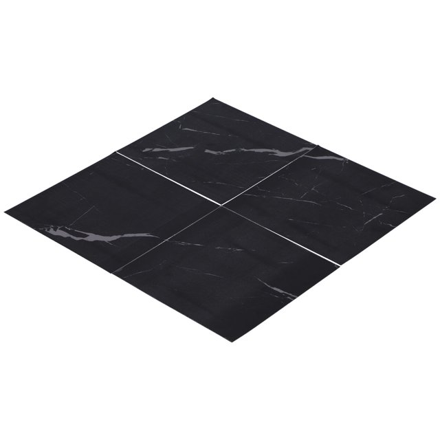 ESTINK 4Pcs Thickened PVC Tile Sticker Waterproof Self‑Adhesive Floor Sticker for Kitchen Bathroom,Self-Adhesive Wall Decal,Floor Decal