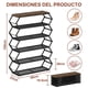 thumbnail image 2 of Zapatero de Metal de 6 Niveles, Organizador Zapatera de Acero Inoxidable, Zapatero Organizador Plegable, Estante para Zapatos Fácil de Montar, Ahorro de Espacio, para Sala de Estar, 2 of 8
