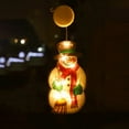 thumbnail image 1 of Mistaha Festive Christmas LED String Lights with Suction Cup & Battery Box - Snowman Design, Warm White Glow, PVC Material, IP44 Rated, 3V Voltage, 1 of 6