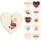 thumbnail image 1 of Christmas Decorations Clearance!! Personalized Custom Wooden Heart Pendant Christmas Decoration Pendant Hanging Decoration, 1 of 8