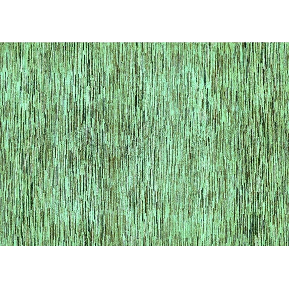 Ahgly Company Indoor Rectangle Abstract Turquoise Blue Modern Area Rugs, 8' x 10'