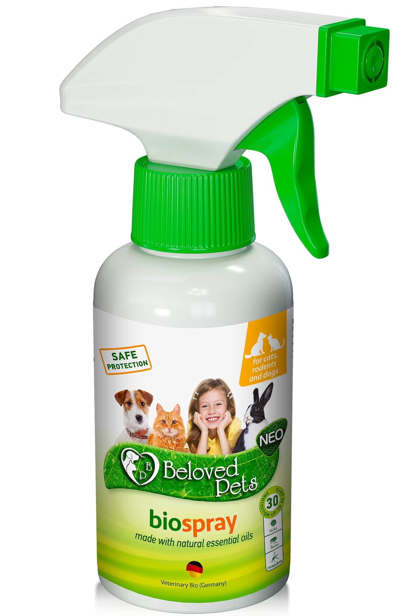 Natural Flea and Tick Home Spray for Dogs, Cats & Ferret Mosquito, Bug Repellent & Carpet Flea