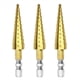 thumbnail image 1 of 3X Broca Escalonada de Ranura Recta HSS de 3-13 mm, Cortador de Agujeros para Metal y Madera, Broca de Núcleo, Broca Pagoda, 1 of 6