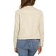 thumbnail image 3 of Chaqueta de ante sintético con cuello de solapa y bolsillos con solapa para mujer INSPIRE CHIC M Beige, 3 of 6