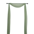 thumbnail image 5 of BalsaCircle Dusty Sage Green 18 feet Sheer Organza Curtain Panel Backdrop Drape Window, 5 of 8