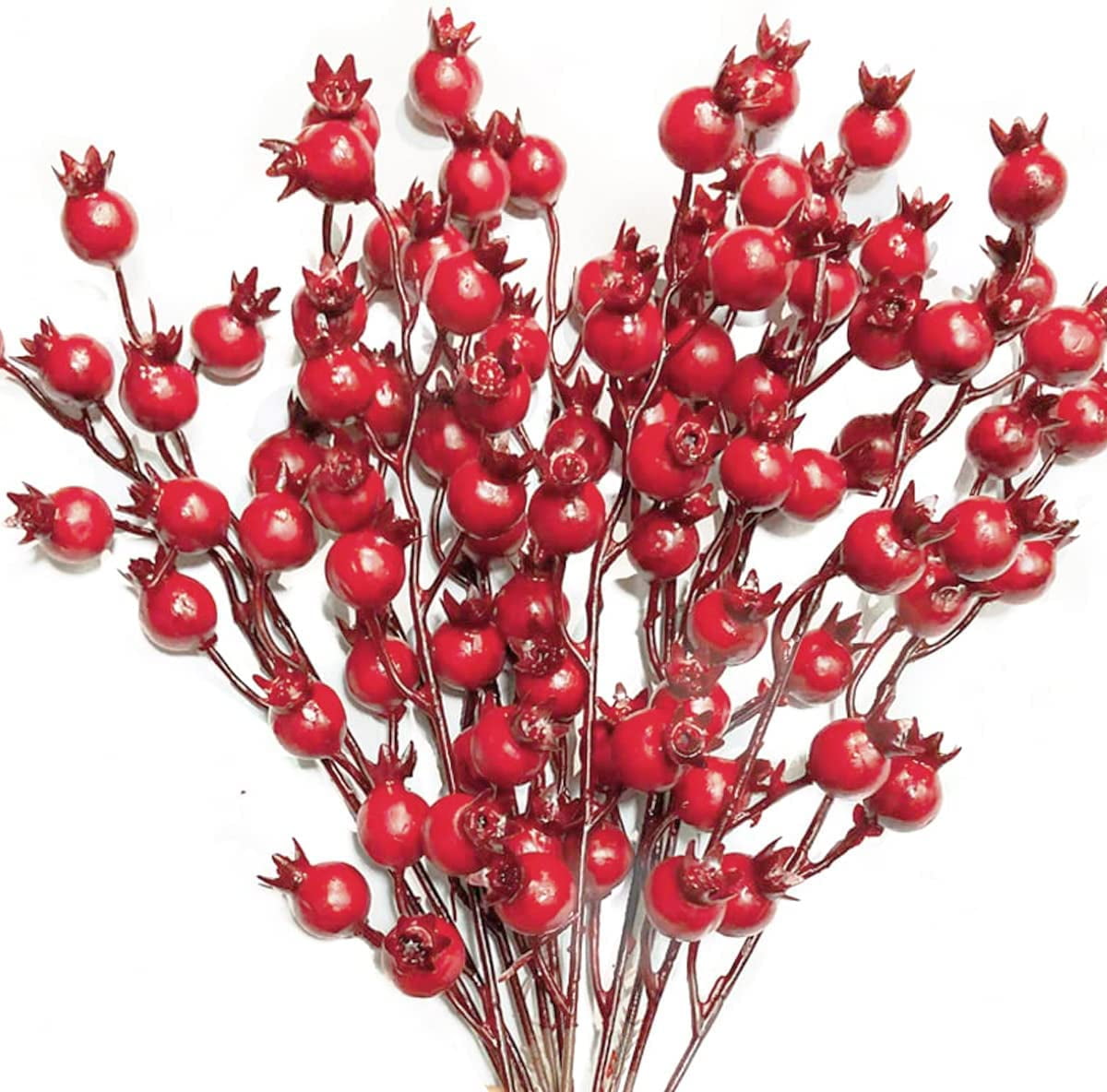 Clearance Bulk 16 Christmas Red Berry Picks Spray Stems Artificial Fl —  Artificialmerch