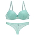 thumbnail image 4 of Bra and Knickers Sets Women Full Coverage Bra Set Ladies Underwear Sets Matching Bra and Knicker Sets Soft Cup Bra Set Bikini Nightwear Pyjamas Party Casual Bra Panty Set Non-wired Bra Set, 4 of 6