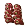 thumbnail image 4 of 10x Golf Iron Headcover, PU Leather Golf Club Head Cover Protector, Golf Protective Headcover Set for Golfer Gift Golf Accessories, 4 of 9