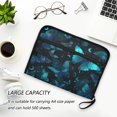 thumbnail image 6 of Accordion File Organizer with Zip Closure 13 Pockets Expanding File Folder Letter A4 Paper Document Organizer for Home Office Blue-green Butterfly Pattern, 6 of 7