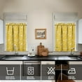 thumbnail image 4 of Kitchen Curtains 36 Inch Short - 3 Panel Set Banana Print, Rod Pocket Window Curtains 100% Polyester, Tropical Fruit Valance for Farmhouse, Cafe, Living Room, Bedroom, Easy Wash, 4 of 6
