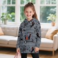 thumbnail image 3 of Psesaysky Girls Sweatshirt Long Sleeve Hoodie Dress Pullover Sweater Oversized Dachshund Golf Cart Print Clothes Kids Outfits Tops with Pocket for 9-10 Years, 3 of 7