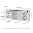 thumbnail image 3 of Henn&Hart 68" White/Metal TV Stand, 3 of 8