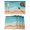 Turquoise, variant on Turquoise Beach Placemats Set of 2, Cotton Linen Fabric Place Mats, Abstract Ripple Gradient Ocean Sand Washable Decorative Table Mats Protector for Home Kitchen Dining Wedding Party Coffee Tables