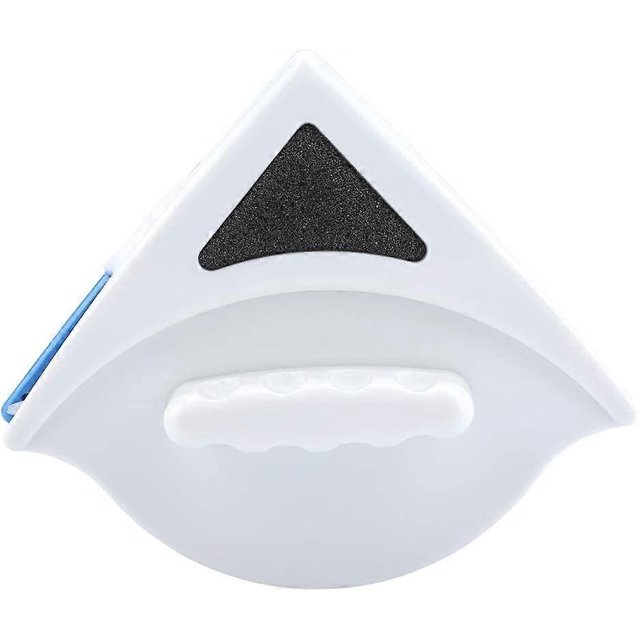 KAIYANG Limpiador de ventanas magnético de doble cara con forma de triángulo, limpiaparabrisas para ventanas altas de 3 a 8 mm, color azul cielo de 3 a 8 mm