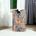 thumbnail image 6 of Yayeee Freestanding Laundry Hamper with Handle Collapsible Large Storage Basket for Clothes, Gray Llama Pattern, 6 of 7