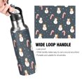 thumbnail image 4 of Yayeee 20oz Double Wall Stainless Steel Water Bottle with Flip Straw, Playful Winter, 4 of 7