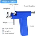 thumbnail image 5 of Juego de herramientas de pistola para Piercing de oreja profesional, 98 Uds., tachuelas de acero para oreja, nariz, ombligo, cuerpo, pistola para Piercing, Kit de herramientas, herramienta de perfora JAMW Sencillez, 5 of 5