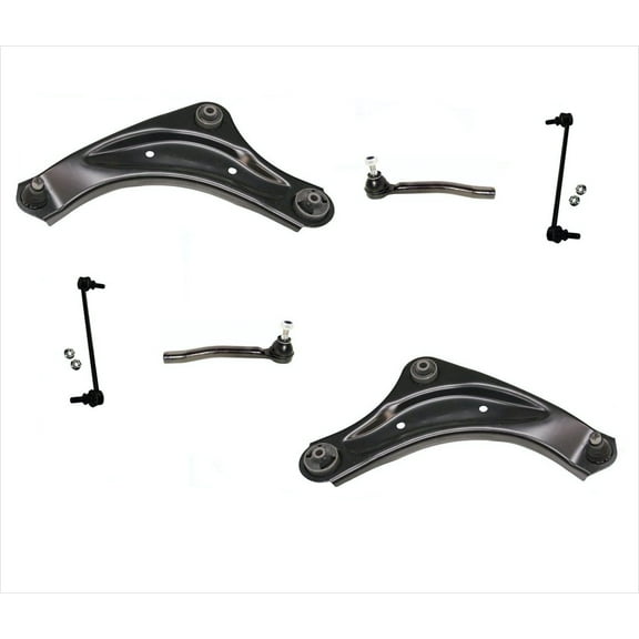 Front Left & Right Lower Control Arms Tie Rods & Links For Nissan JUKE 11-17