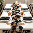 thumbnail image 5 of YIKA Halloween Pumpkin Garland - 68" Fall Leaf Decor for Mantle, Staircase & Porch, Outdoor/Indoor Autumn Thanksgiving Party Decoration (Multicolor), 5 of 6