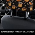 thumbnail image 4 of Kdxio Bee and Honey Pattern Print 2 Piece Car Head Rest Covers Set Auto Front/Rear Seats Headrest Cover Universal Fit Most Cars,Sedan, SUV, 4 of 9