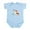 Sky Blue, variant on CafePress - Corgi With Butterfly Body Suit - Baby Light Bodysuit, Size Newborn - 24 Months