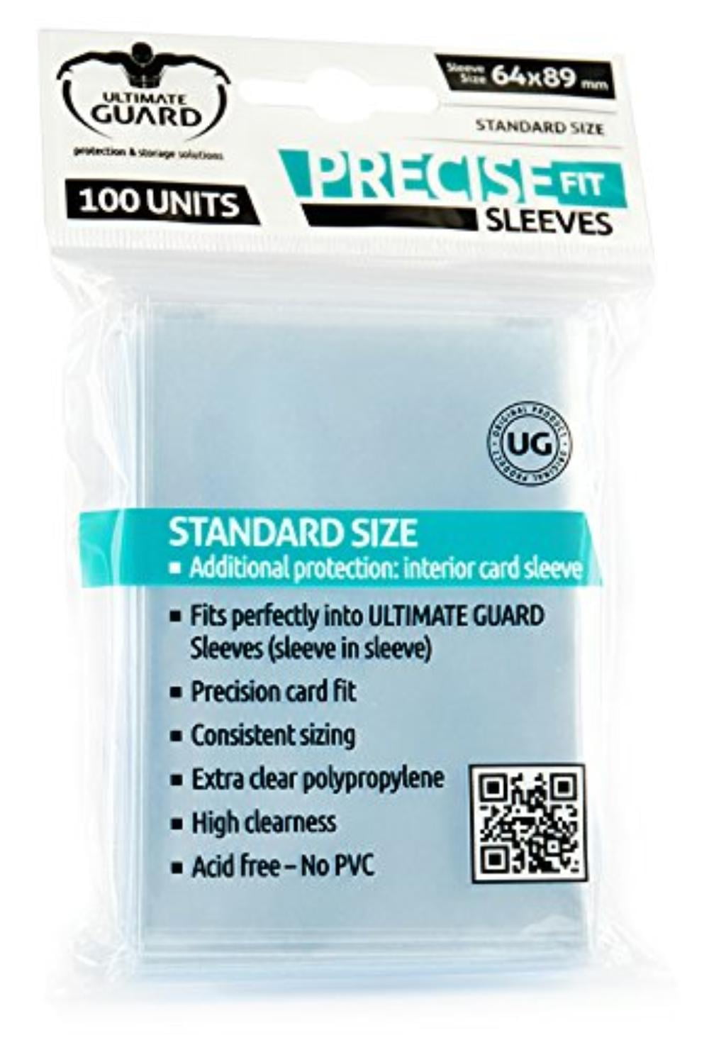 Precise Fit Sleeves (100), Additional protection Interior card sleeves