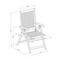 thumbnail image 3 of Pemberly Row Table Pliante et 2 Chaises de Camping Pliantes - Fini à l'Huile Naturelle, 3 of 7