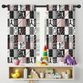 thumbnail image 5 of Blackout Kids Curtains,Baseball Patchwork Pattern Childrens Insulated Curtains Set Of 2,Bedroom Essentials,Toddler Room Decor 42"x54", 5 of 5