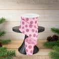 thumbnail image 3 of 2.5" Glitter Polka Dot Ribbon: Light Pink (10 Yards), 3 of 3