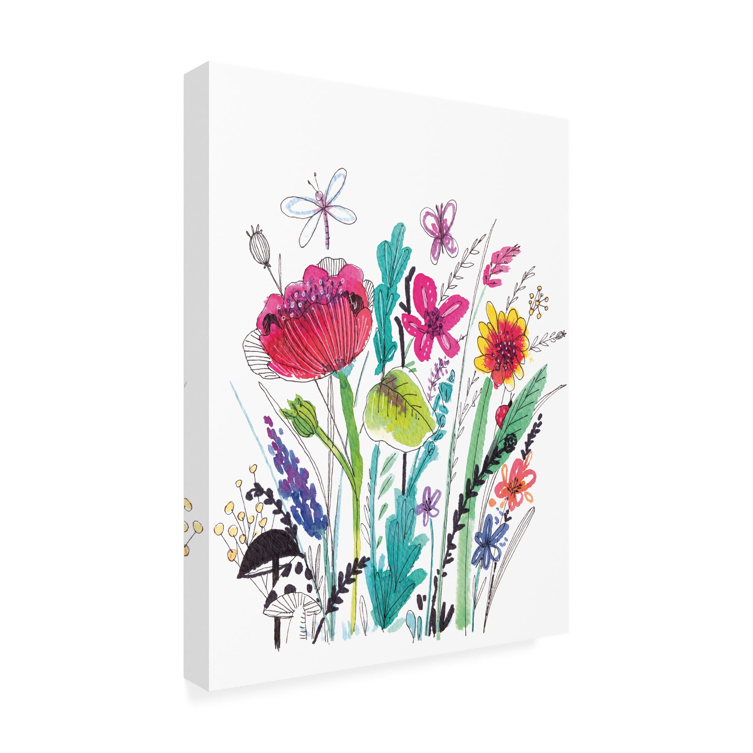 Larisa Hernandez 'Free Floral III' Canvas Art