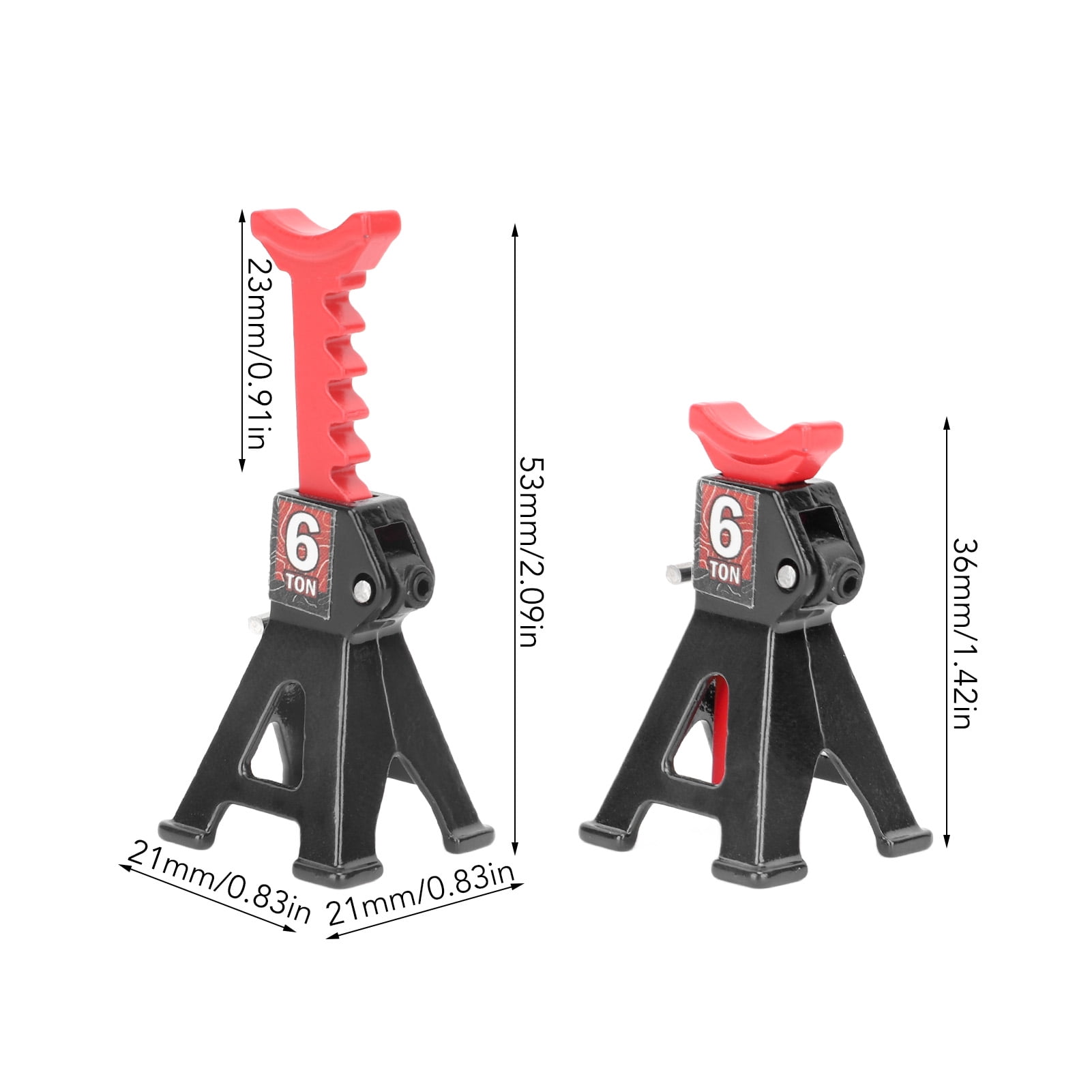 Durable Aluminum Alloy Jack Stands , Adjustable Height For RC Car Maintenance