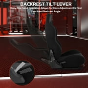 Supllueer Gaming Racing Simulator Cockpit With Black Seat & Monitor Mount Fit Logitech Thrustmaster T248 T300.Excluding electronic devices