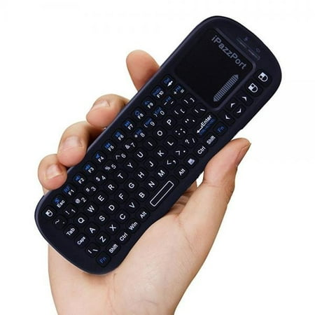 iPazzPort Wireless Mini Handheld Keyboard with Touchpad Mouse Combo for Android TV Box and Raspberry Pi 3 and HTPC and XBMC KP-810-19S - (Best Xbmc For Raspberry Pi)