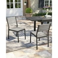 thumbnail image 2 of Crestlive Products Set of 2 Dining Chairs Aluminum Restaurant Chair Armless, Gray, 2 of 7