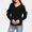 Black, variant on Women's Cotton Sweaters Lightweight V-Neck Long Sleeve Casual Comfort