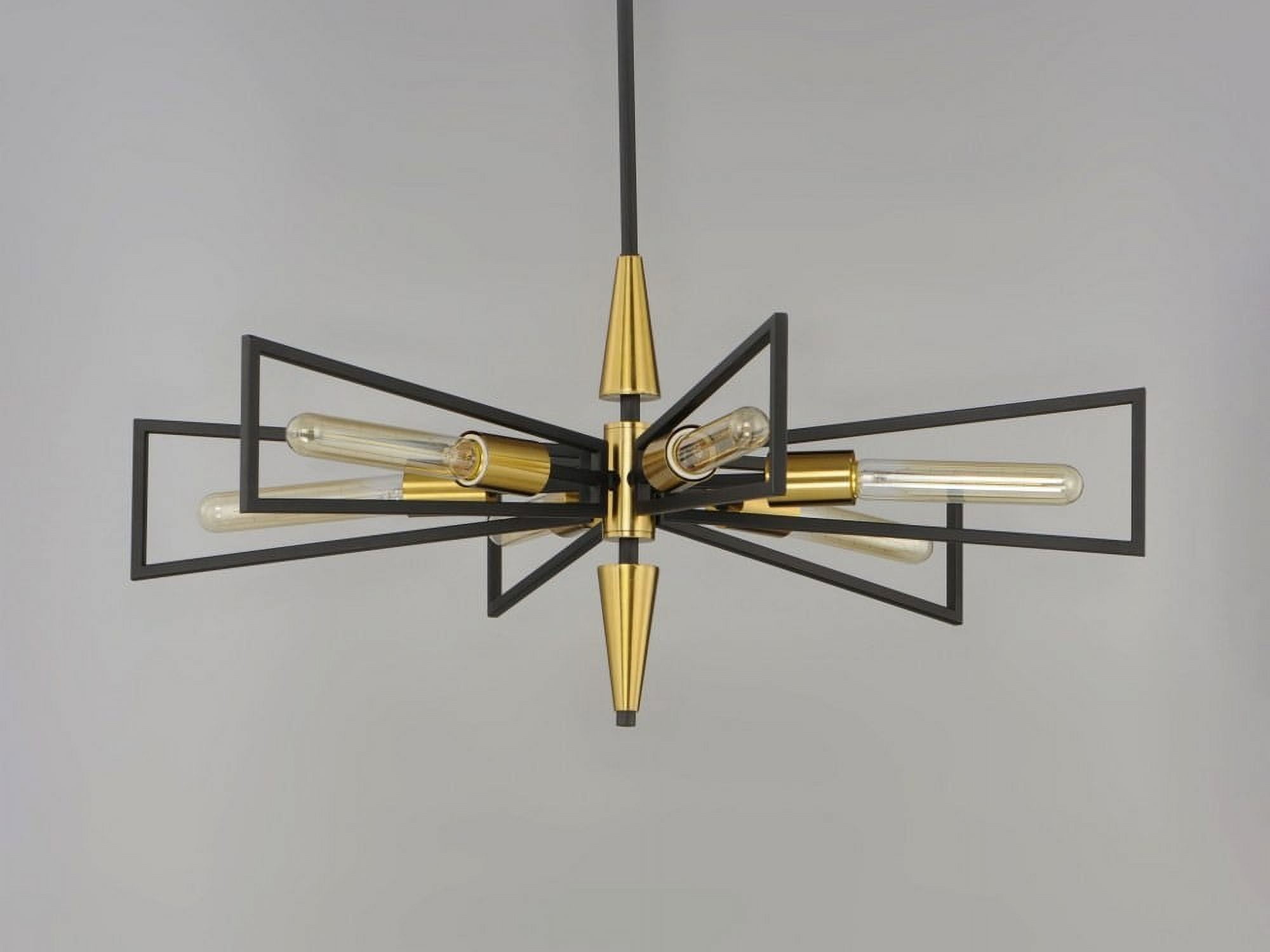 Open Box 6 Light Chandelier Maxim Lighting 11656Bksbr