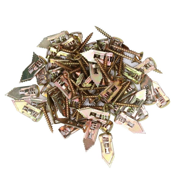 40Pack Self Drilling Anchors Screws Set Drywall Metal Anchors Knock Type for House Decoration Picture Frame