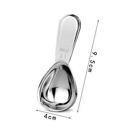 

Firs Milk Powder Measuring Spoon Stainless Steel Coffee Sugar Flour Tablespoon Measuring Dry Liquid Ingredients Scoop 15ml