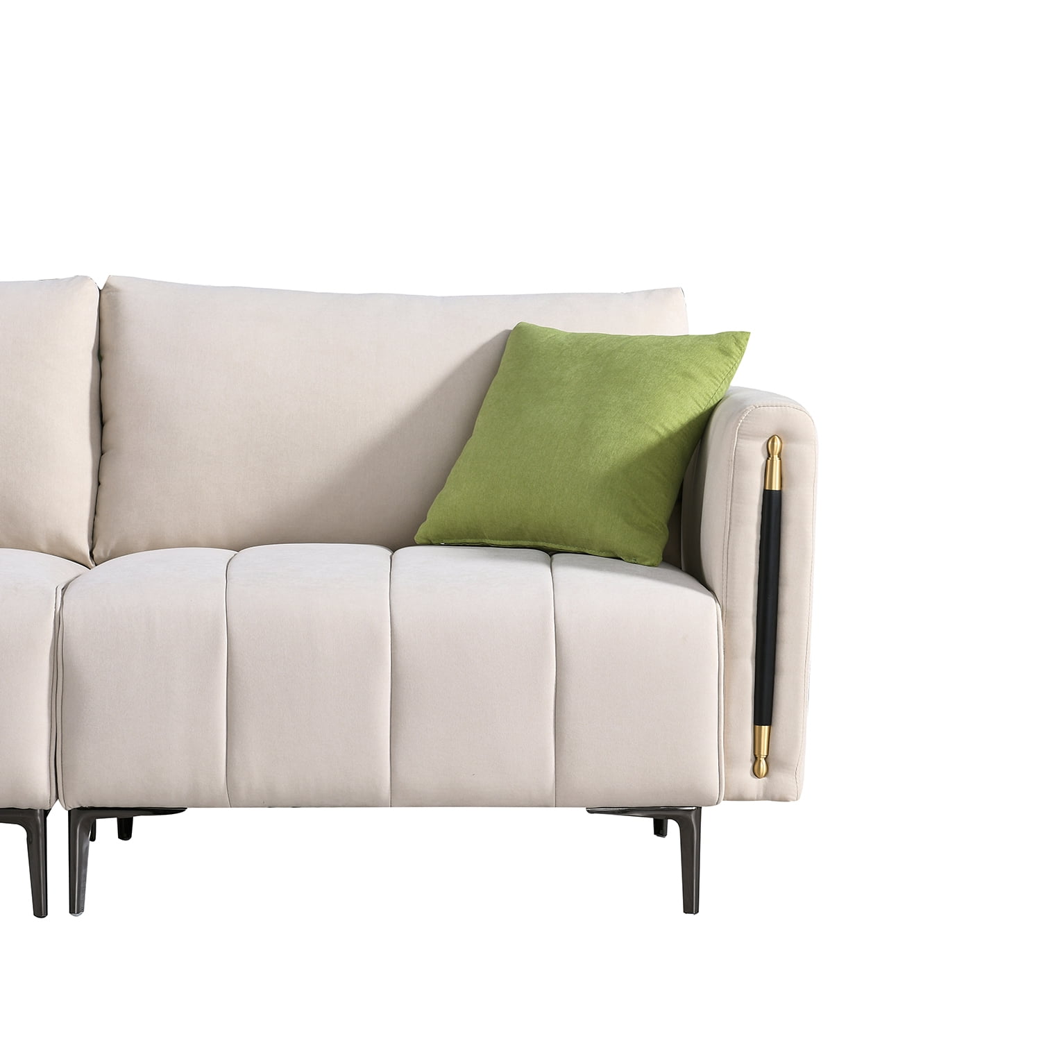 Kadyn Fabric Loveseats Couch, 76.3 inch Modern Sofa with 2 Side Pockets, Deep Seat Sofa for Apartment, Movable Back, Rice White Kadyn Fabric Loveseats Couch, 76.3 inch Modern Sofa with 2 Side Pockets, Deep Seat Sofa for Apartment, Movable Back, Rice White