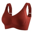 thumbnail image 1 of Brasier Mujer Sujetador de Mujer con Hebilla Frontal y Borde de Encaje sin Aro de Acero, Ajuste sin Costuras, Ideal para Yoga y Dormir, Talla Grande Extra Grande, 1 of 4