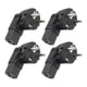 thumbnail image 3 of 4pcs EU 4.8mm to IEC320 C13 Converter 90 Degree Power Plug Adapter for Laptop Power Adapters EU Plug 100?250V, 3 of 5