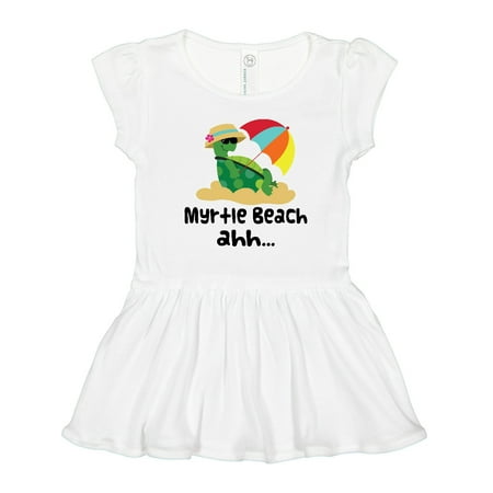 

Inktastic Myrtle Beach South Carolina Gift Toddler Girl Dress