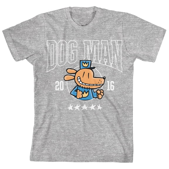 Dog Man Character Panels Youth Castlerock Crew Neck Short Sleeve T-shirt-XS