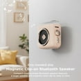 thumbnail image 2 of Magnetic Clip-on Bluetooth Speaker with Loud Sound & Night Light - Portable Mini Speaker for Travel, Camping, Home, Office Clock, MicroSD Support, 2 of 9