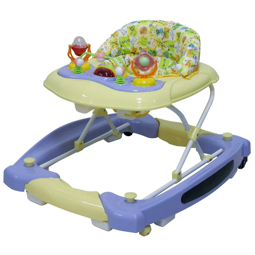 Big Oshi 2 in 1 Baby Musical Walker & Activity Center on Wheels Purple