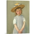 thumbnail image 1 of ARTCANVAS Child In Straw Hat 1886 Canvas Art Print by Mary Cassatt - Size: 26" x 18" (1.50" Deep), 1 of 9